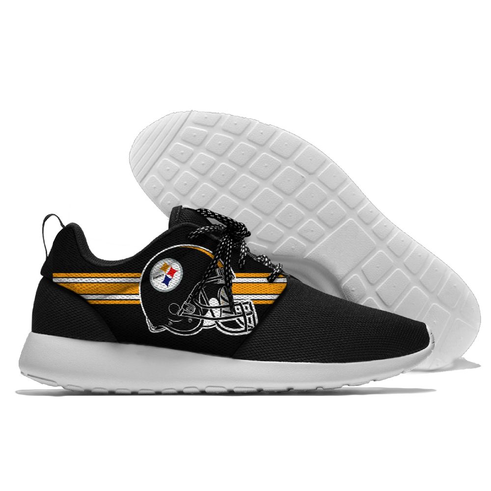 Men's NFL Pittsburgh Steelers Roshe Style Lightweight Running Shoes 003